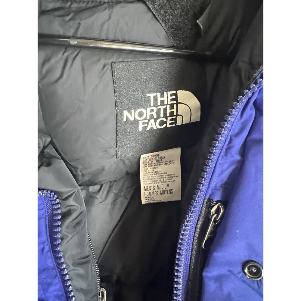 VTG The North Face Men's Medium Blue Snow Coat Gore-Tex Goose PTFE Down‎